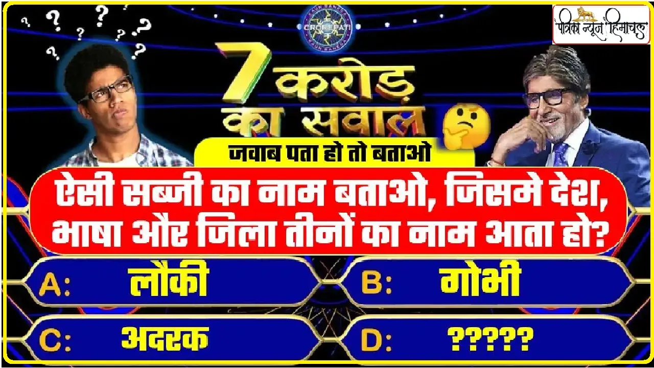 Interesting GK : दुनिया की अनोखी सब्जी, जिसमें देश, भाषा और जिला का नाम आता है​