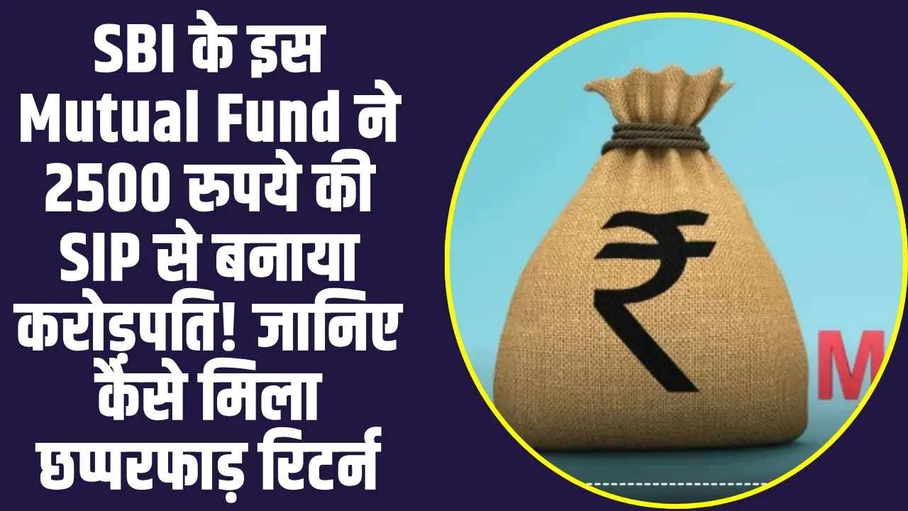 SBI Mutual Fund: SBI के इस Mutual Fund में मिल रहा छप्परफाड़ रिटर्न,  2500 रुपये की SIP से बनाया करोड़पति! 