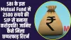 SBI Mutual Fund: SBI के इस Mutual Fund में मिल रहा छप्परफाड़ रिटर्न,  2500 रुपये की SIP से बनाया करोड़पति! 