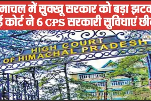 Himachal CPS Case || हिमाचल में सुक्खू सरकार को बड़ा झटका, हाई कोर्ट ने 6 CPS सरकारी सुविधाएं छीनीं, सैलरी पर लगाई रोक