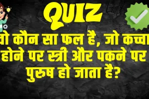 Trending GK Quiz : वो कौन सा फल है, जो कच्चा होने पर स्त्री और पकने पर पुरुष हो जाता है?