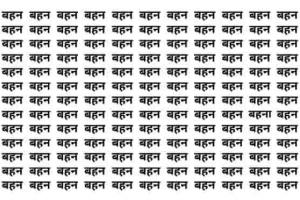 Optical illusion : 'बहन' के बीच कहां लिखा है ‘बहना’, अपनी 'बहन' से प्यार करने वाले 7 सेकंड में ढूंढ लेंगे